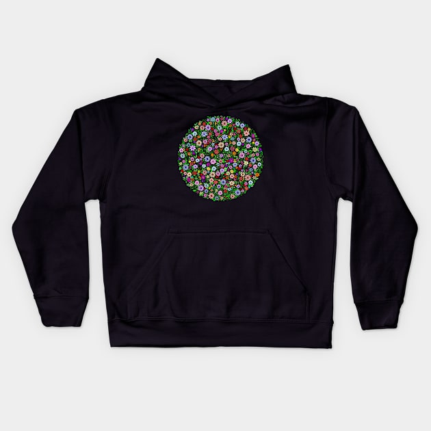 Floral ring Kids Hoodie by paviash